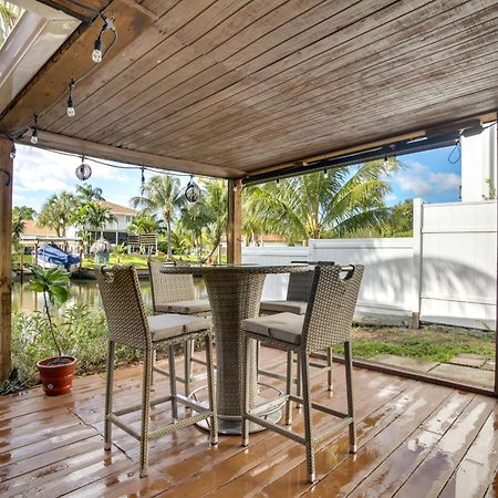 Canal Side Retreat With Dock, By Hollywood Boardwalk Fort Lauderdale Exterior foto