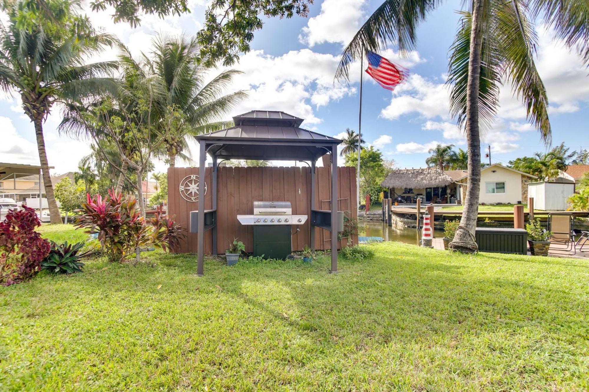Canal Side Retreat With Dock, By Hollywood Boardwalk Fort Lauderdale Exterior foto
